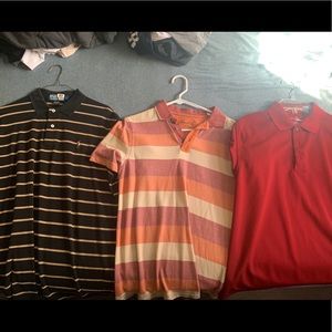 Polo shirts. $25 each $60 for all 3